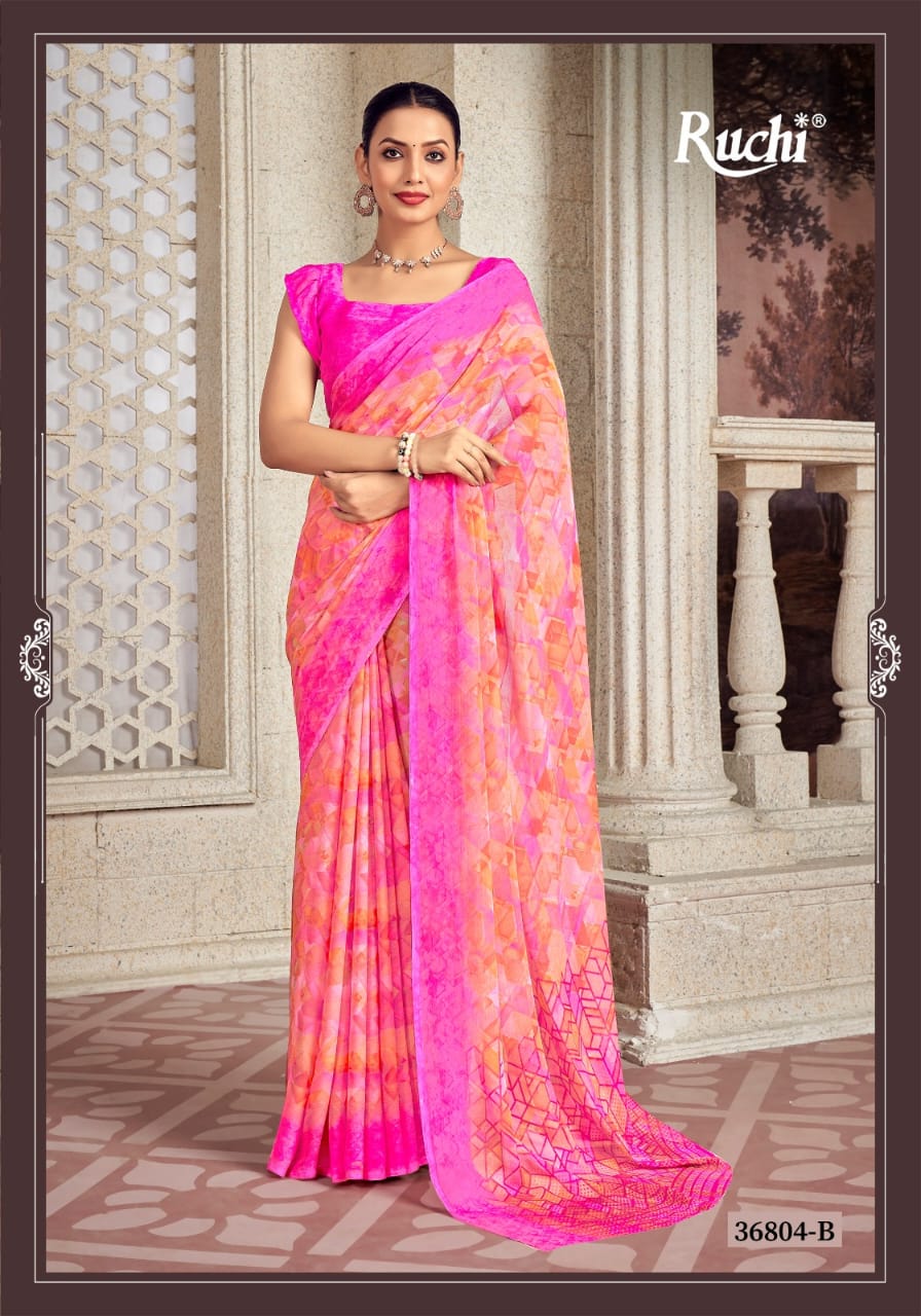 36804B Star Vol 173 Ruchi Chiffon Sarees