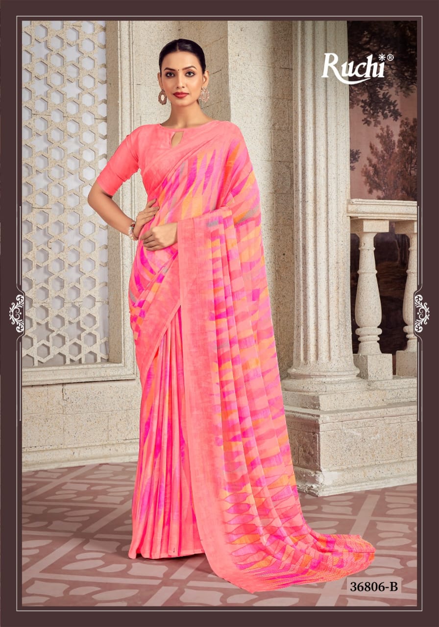 36806B Star Vol 173 Ruchi Chiffon Sarees