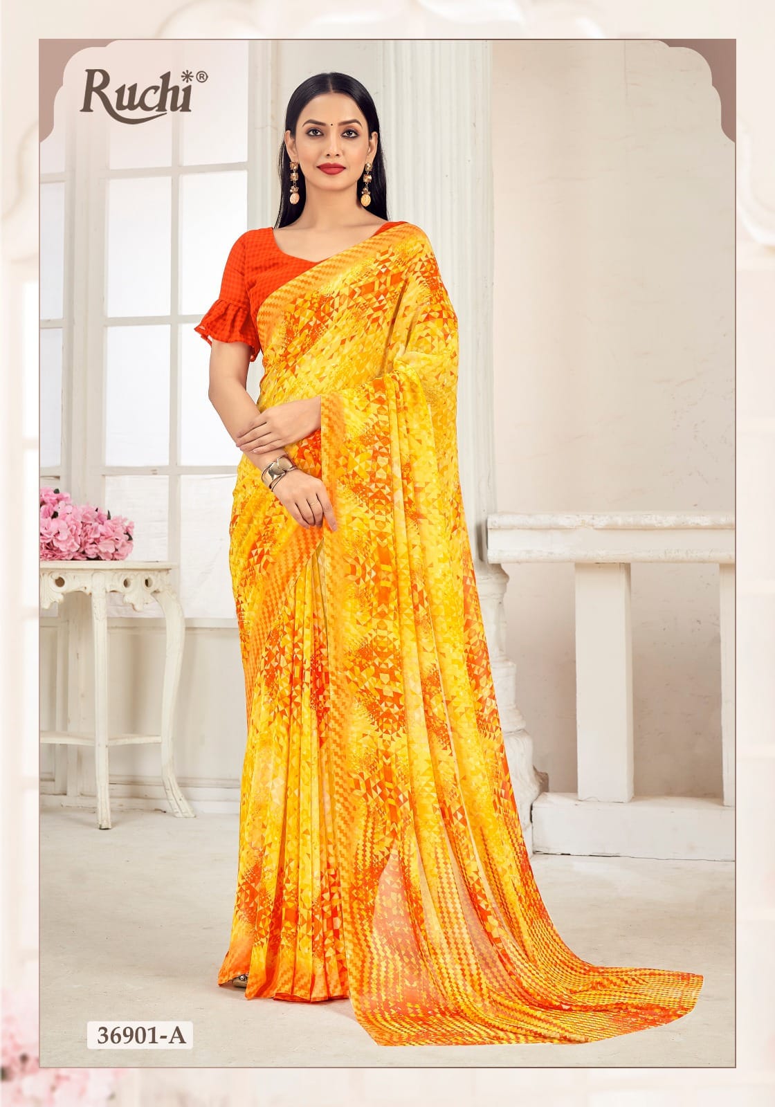 36901A Ragaa Vol 11 Ruchi Georgette Sarees