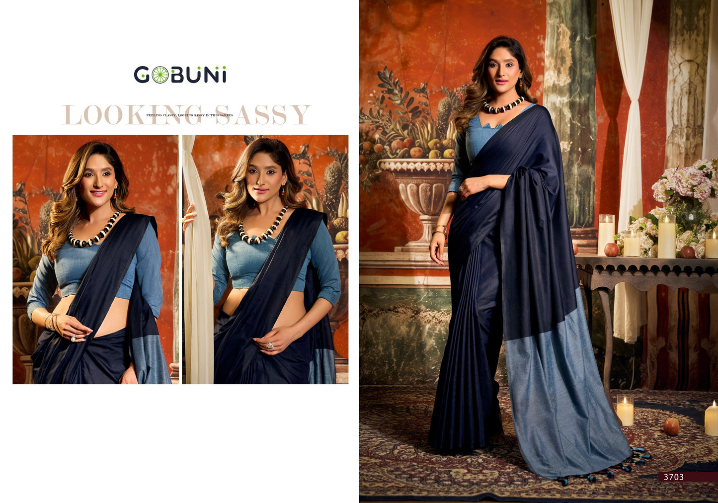 3703 Swati Gobuni Mal Cotton Sarees
