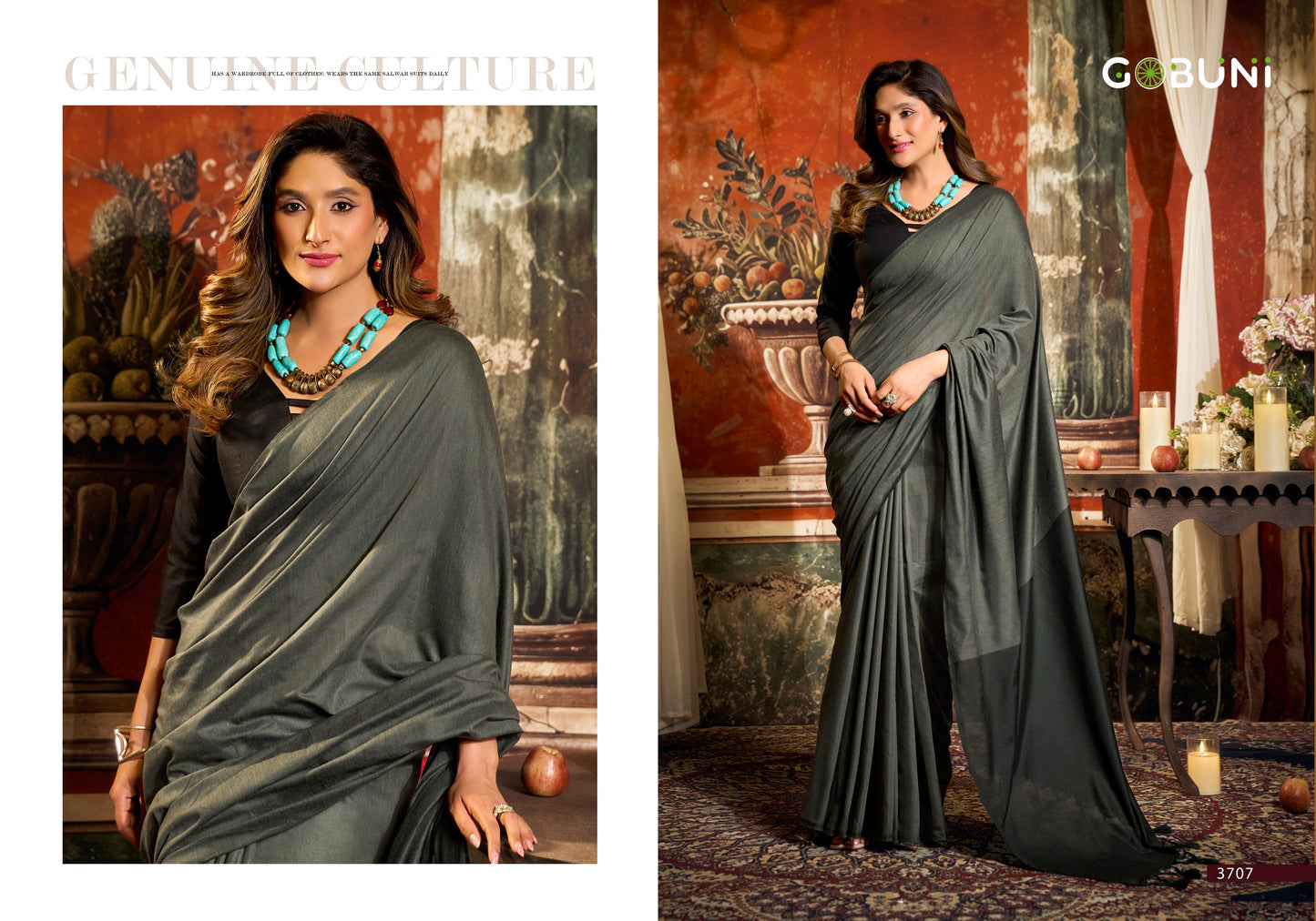 3707 Swati Gobuni Mal Cotton Sarees