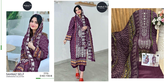 1183-B Mehboob Tex Pakistani Salwar Suits