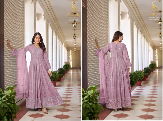 1020B Ruhani Sabah Unstitched Suits