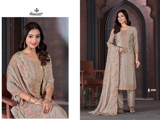 2020 Swati Swagat Unstitched Suits