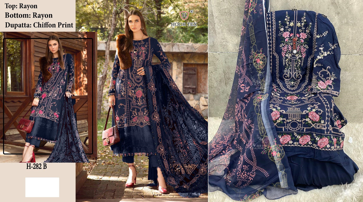 282B Hoor Tex Pakistani Salwar Suits