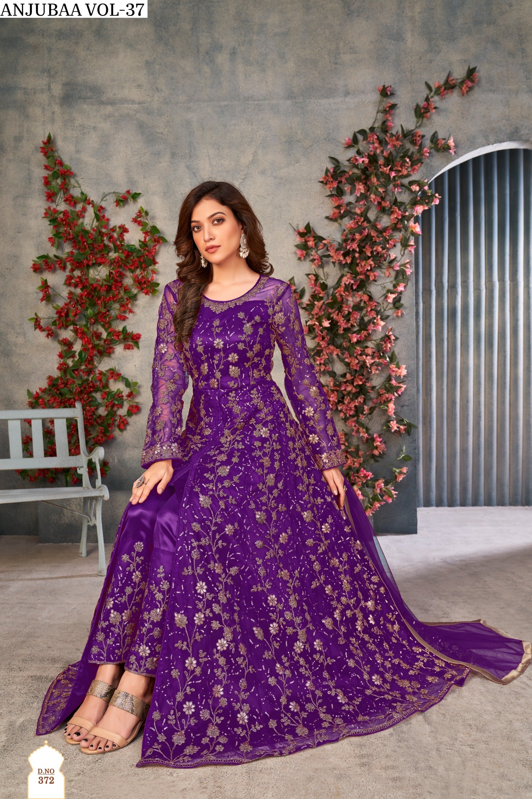 372 Vol 37 Anjubaa Anarkali Unstitched Suits