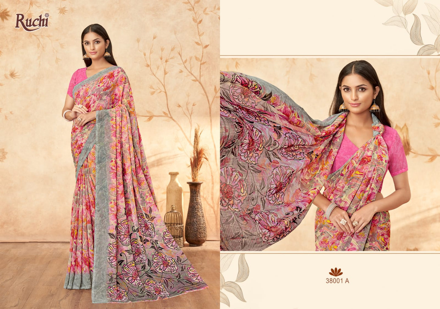 38001A Ragaa Vol 15 Ruchi Georgette Sarees