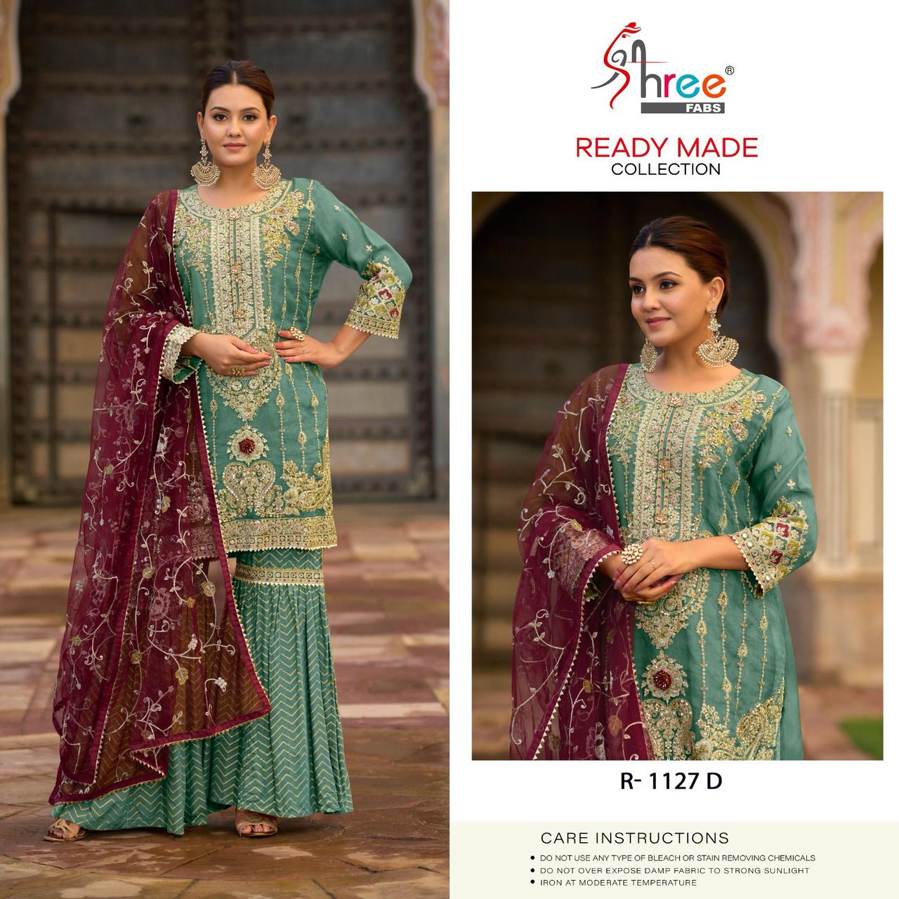 R-1127-D Shree Fabs Pakistani Readymade Suits