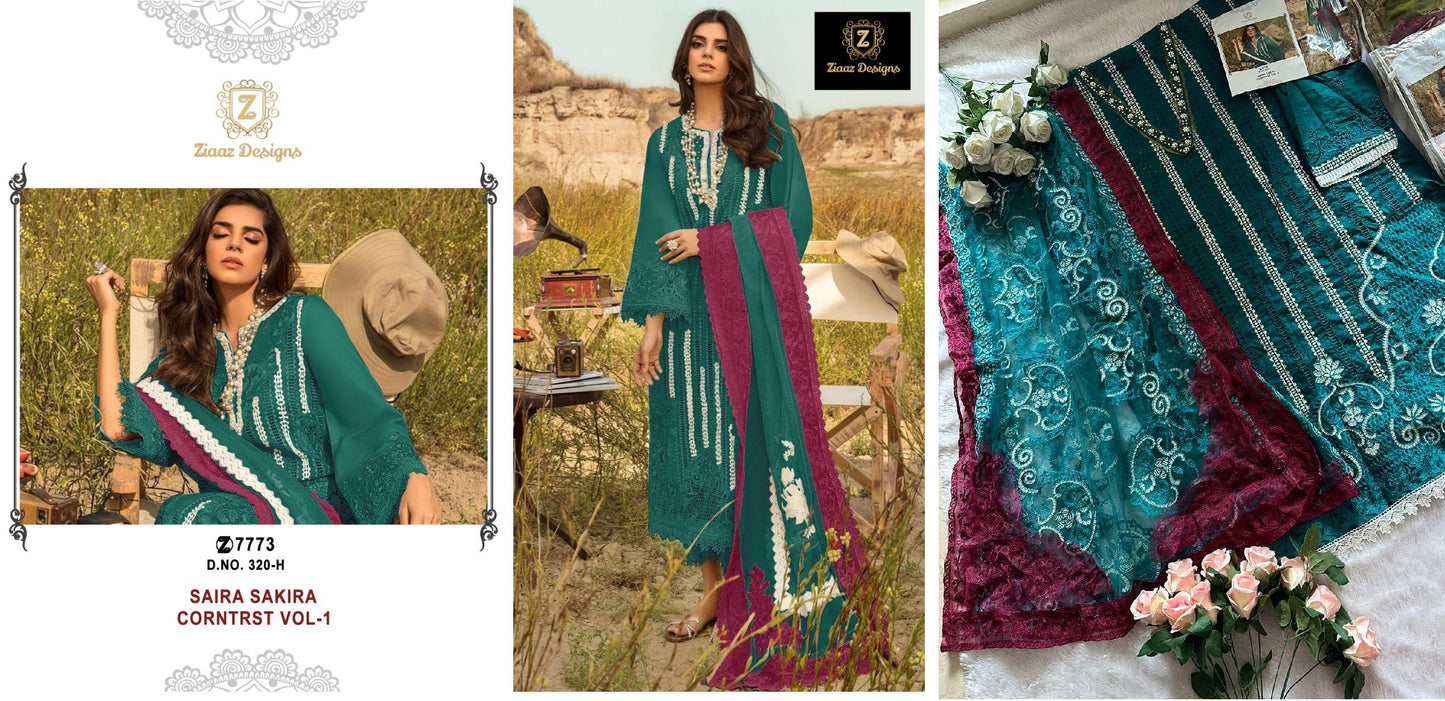 320H Ziaaz Designs Pakistani Salwar Suits