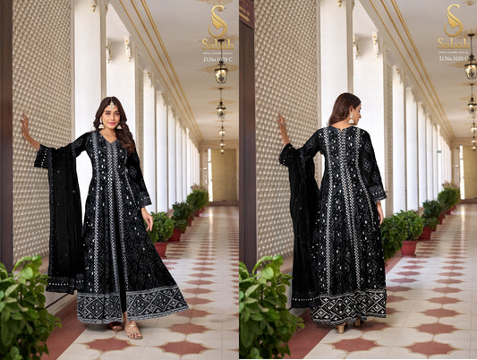 1020C Ruhani Sabah Unstitched Suits