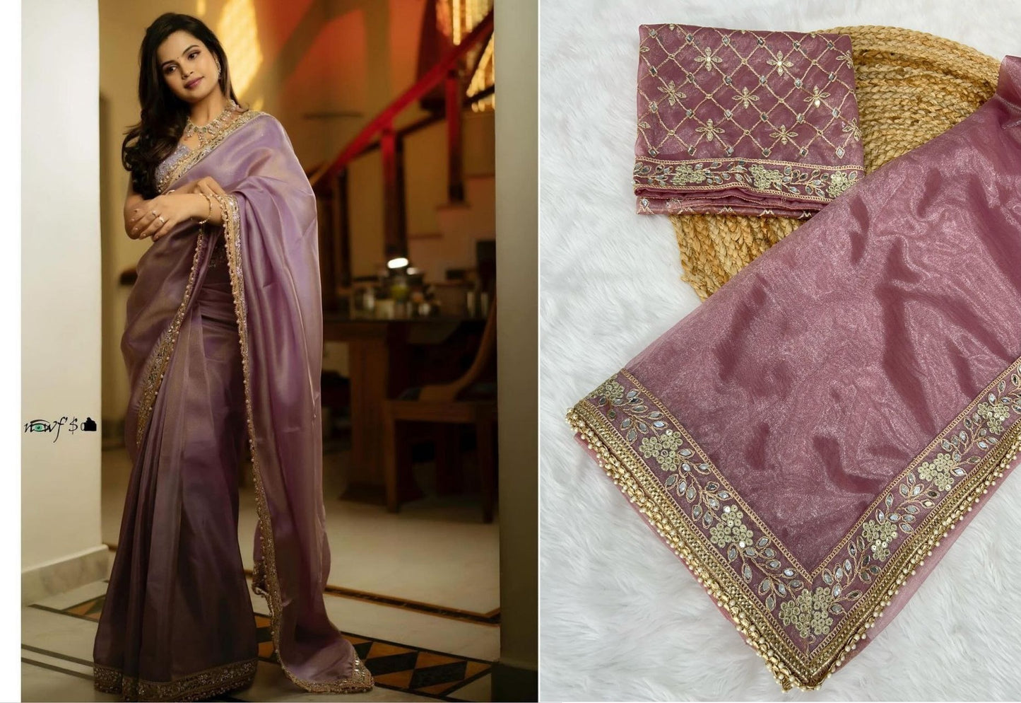 3106 Lavender Bt Sarees