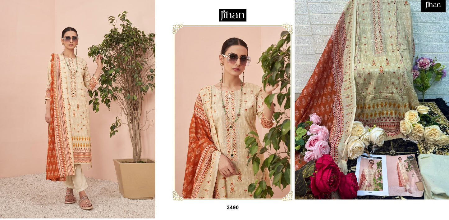 3490 Scarlet Vol 4 Jihan Pakistani Salwar Suits