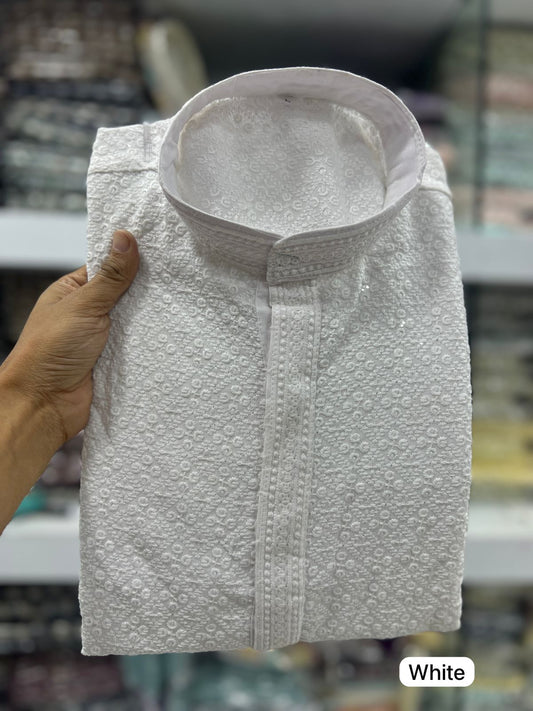 Mewaadi Sardar Desi Boys White Bluehills Mens Kurta