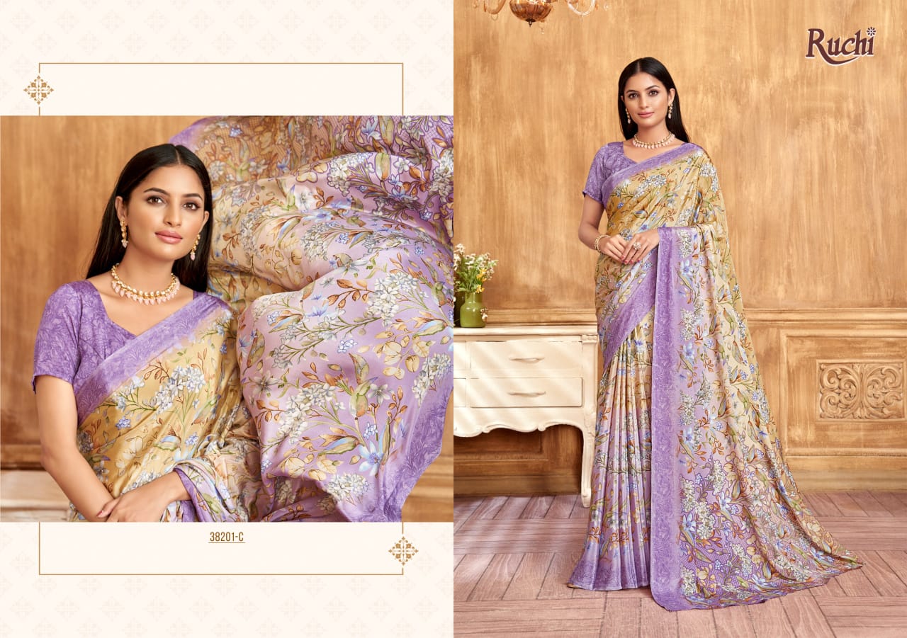 38201C Vivanta Silk 39 Ruchi Crepe Sarees
