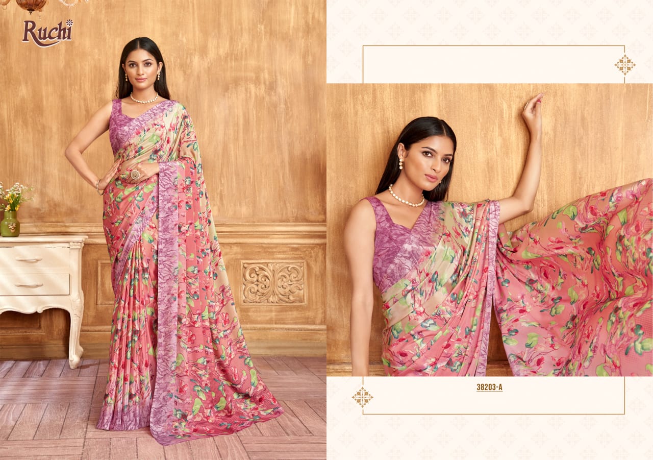38203A Vivanta Silk 39 Ruchi Crepe Sarees