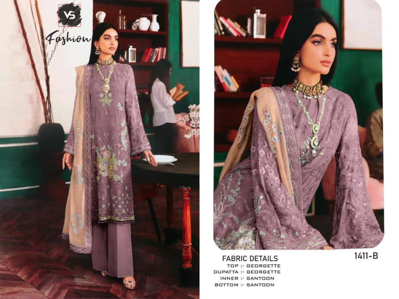 1411-B Vs Fashion Pakistani Salwar Suits