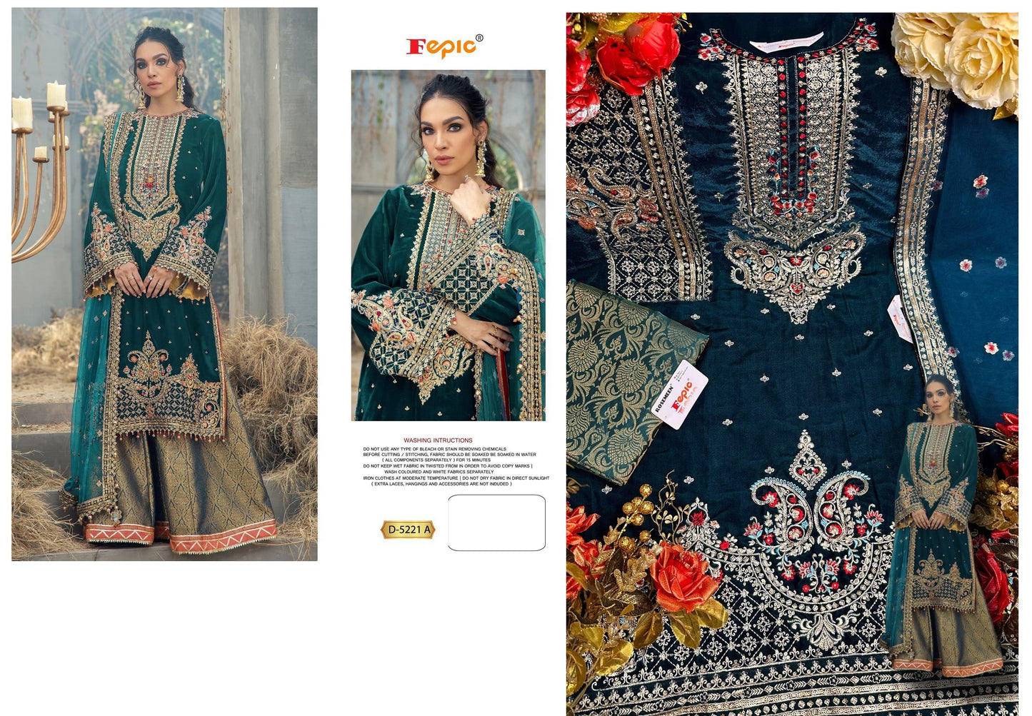 5221-A Rosemeen Fepic Pakistani Salwar Suits
