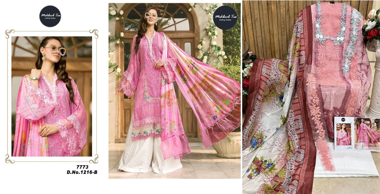 1216-B Mehboob Tex Pakistani Salwar Suits