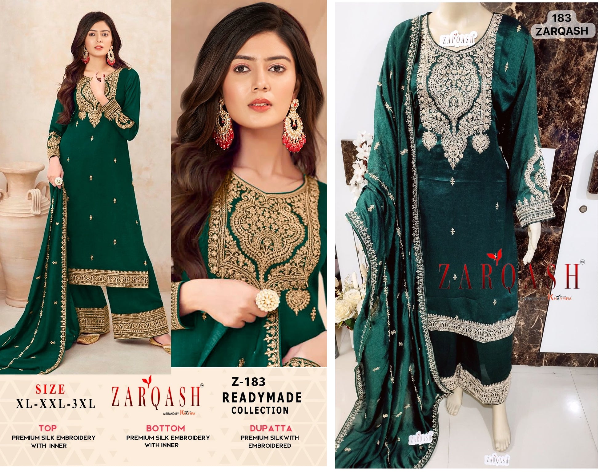 183 Five Star Zarqash Pakistani Readymade Suits