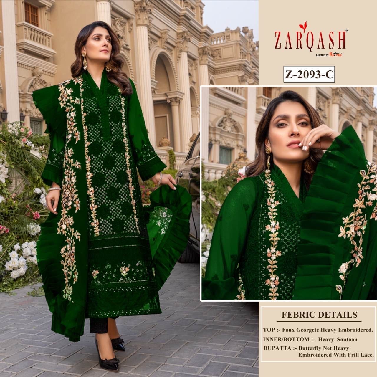 Z-2093C Zarqash Pakistani Salwar Suits