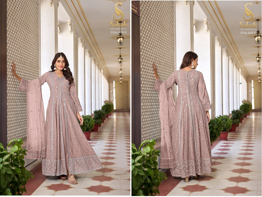 1020D Ruhani Sabah Unstitched Suits