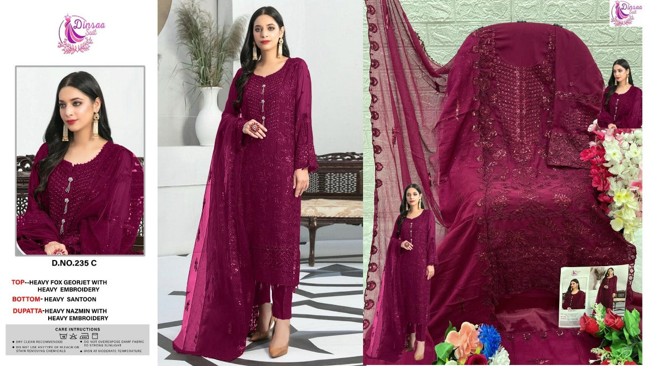 235C Dinsaa Suit Pakistani Salwar Suits