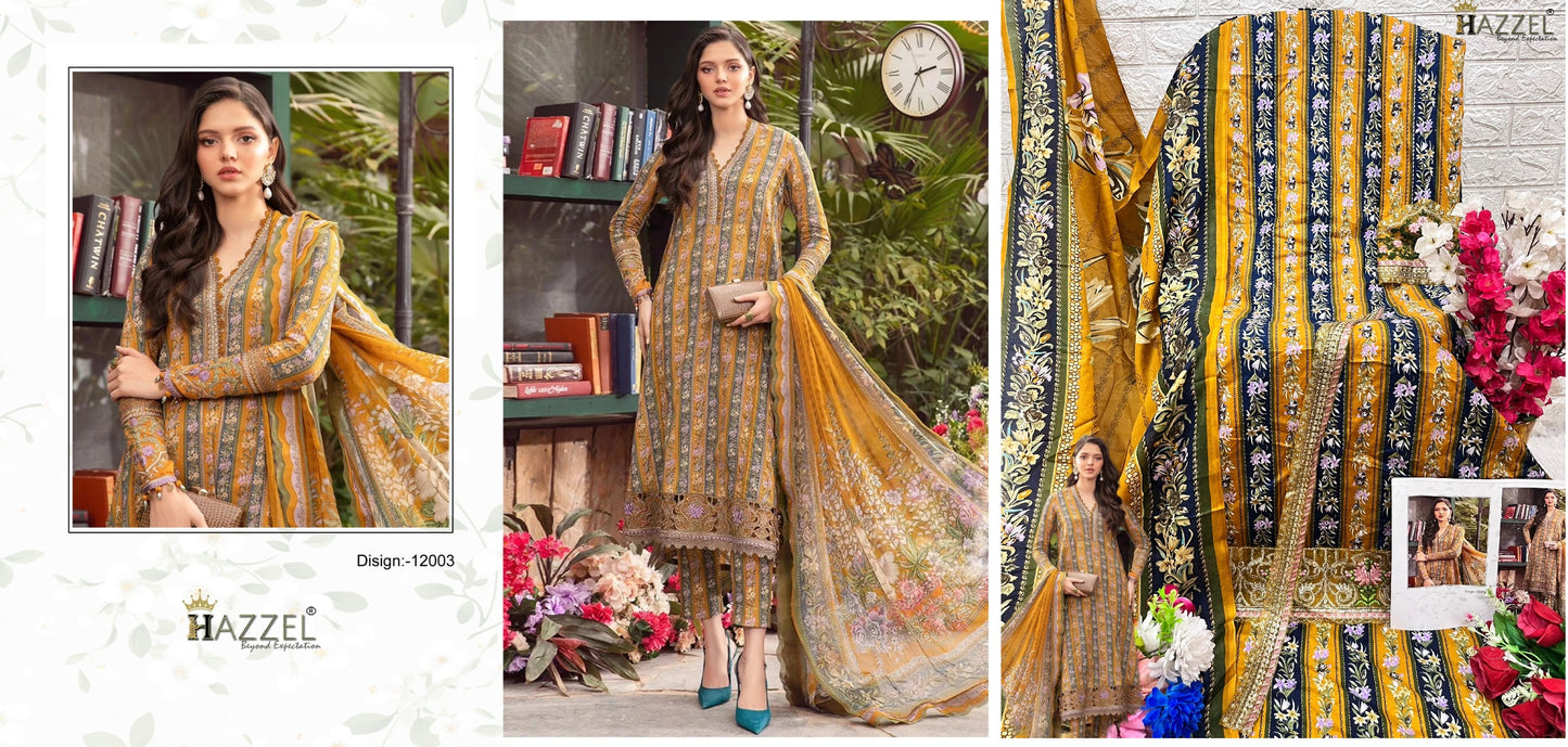 12003 Queen’S Court Vol 12 Hazzel Pakistani Salwar Suits