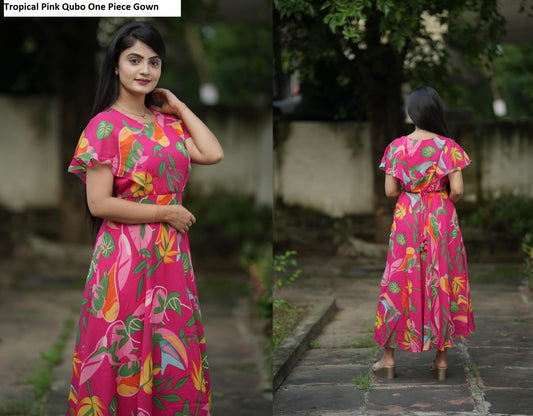 Tropical Pink Qubo One Piece Gown