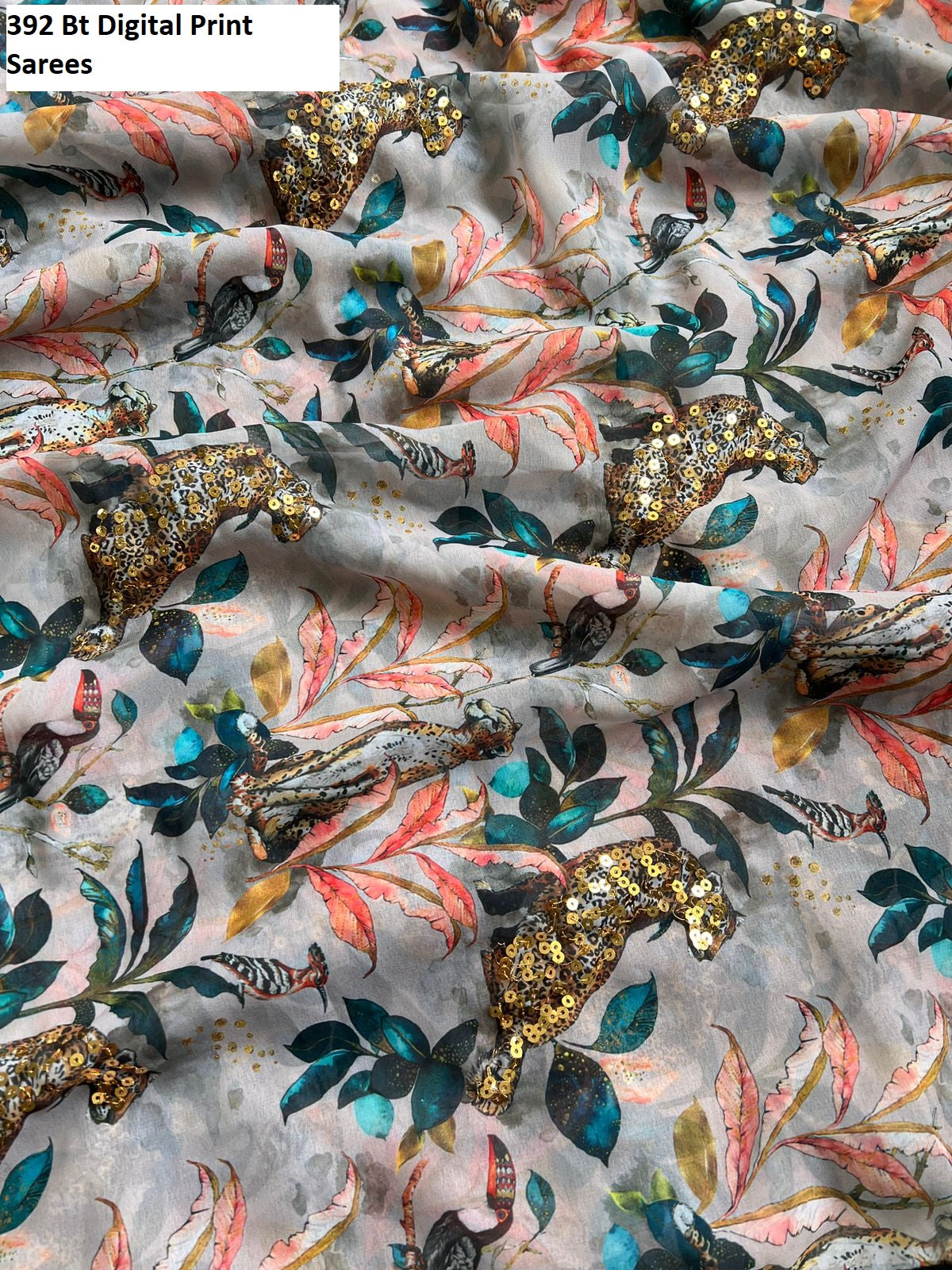 392 Bt Digital Print Sarees