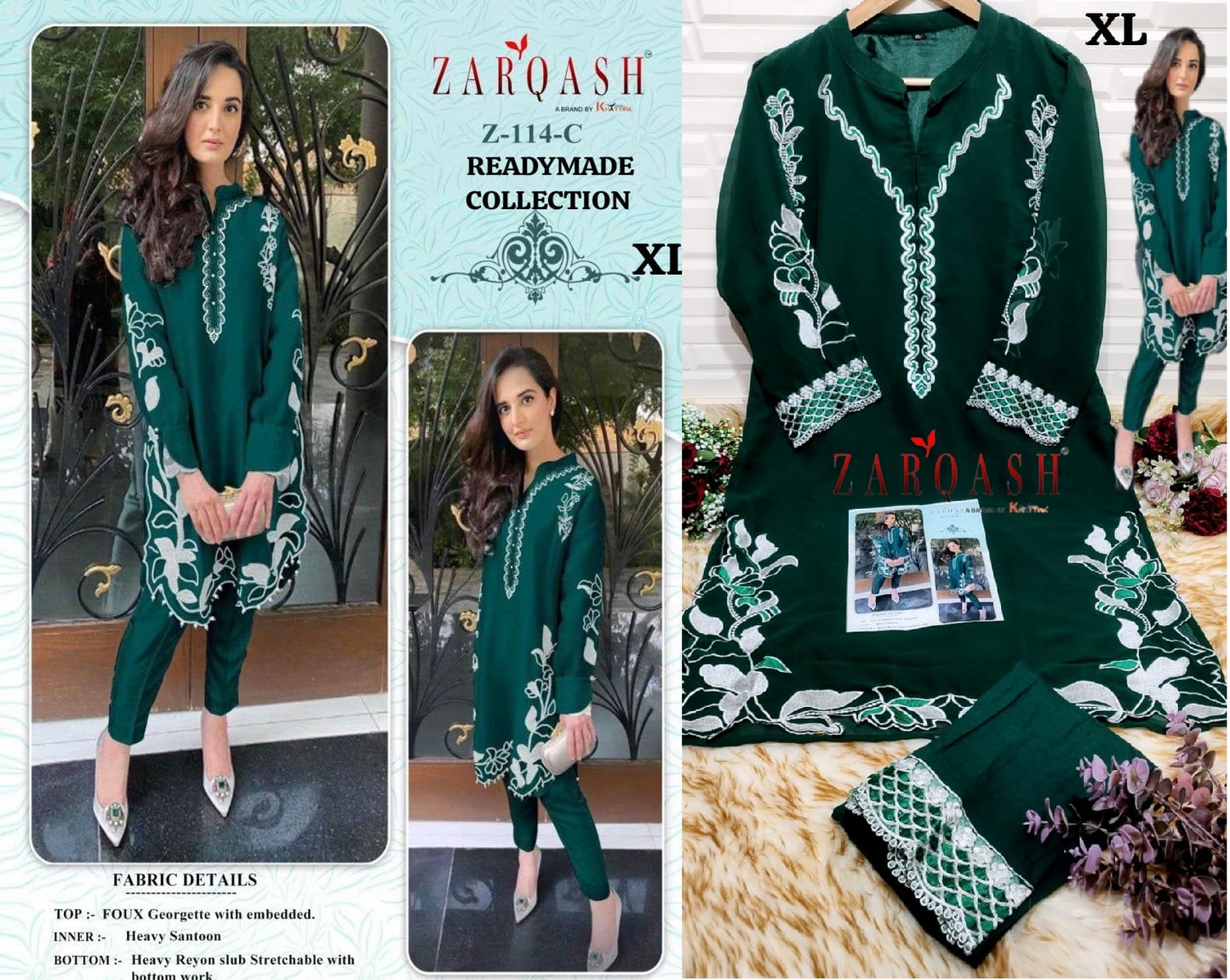 Z-114C Zarqash Kurti Pant Set