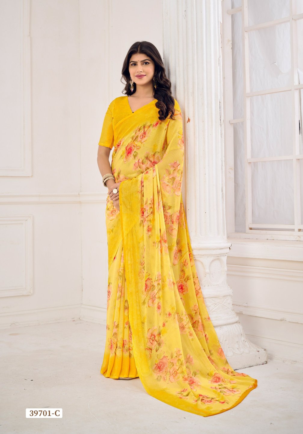 39701C Star Vol 185 Ruchi Chiffon Sarees