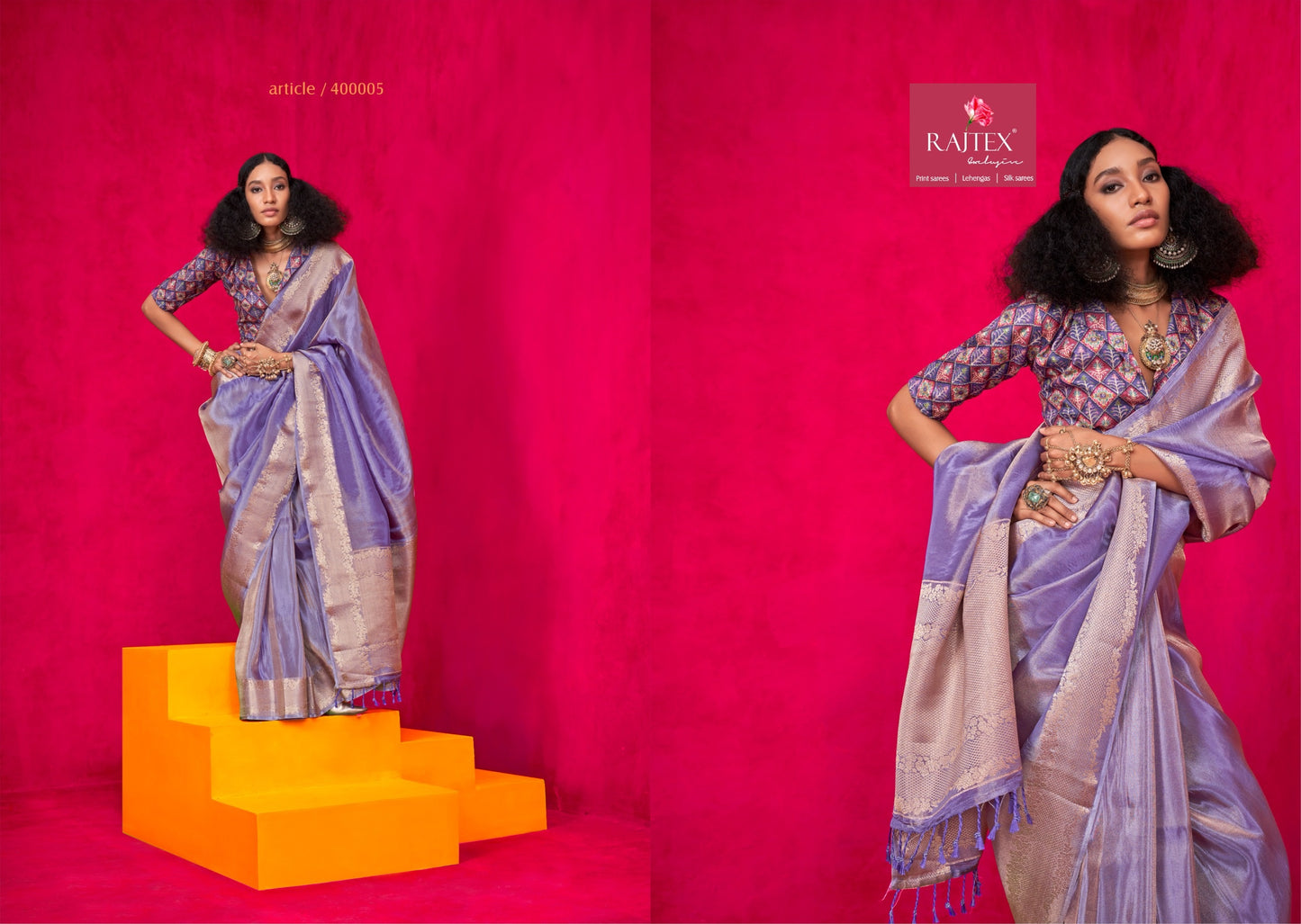 400005 Klaila Rajtex Zari Sarees