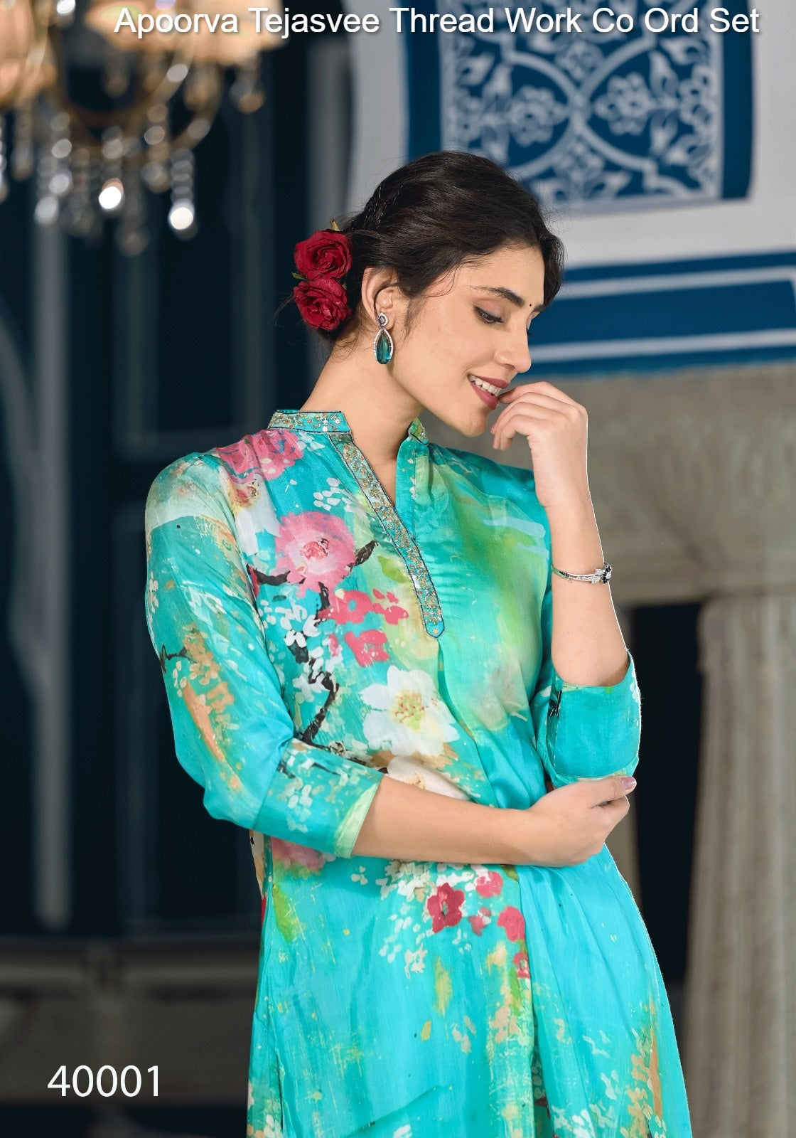 40001 Apoorva Tejasvee Thread Work Co Ord Set
