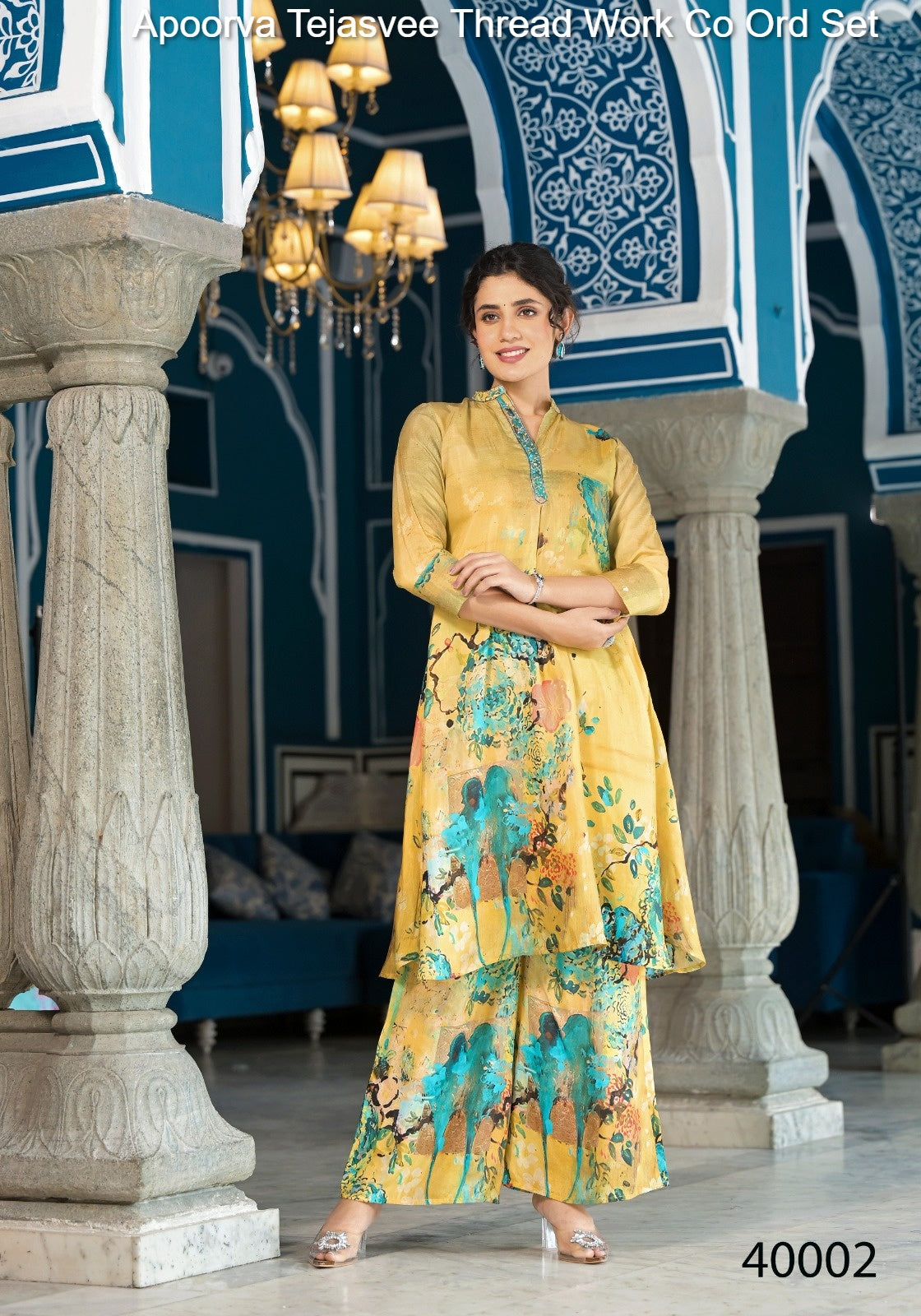 40002 Apoorva Tejasvee Thread Work Co Ord Set