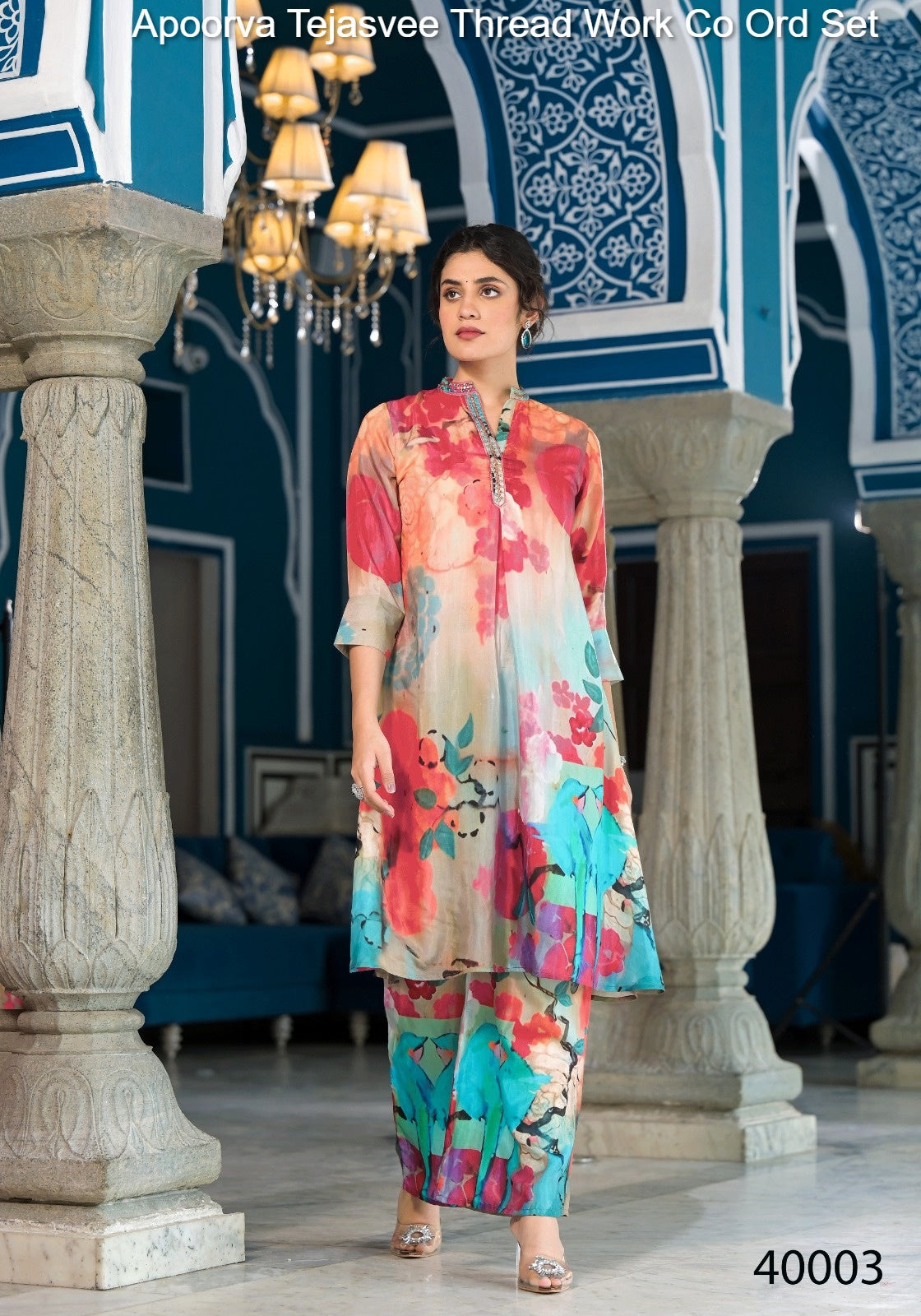 40003 Apoorva Tejasvee Thread Work Co Ord Set