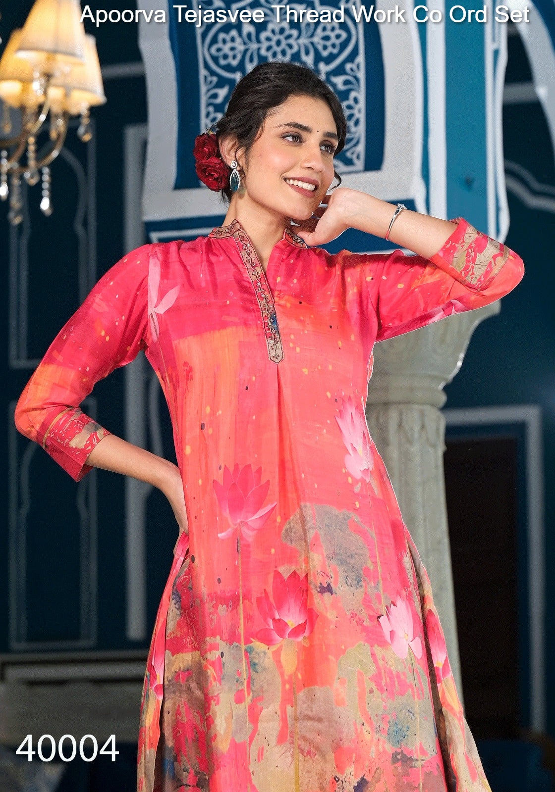 40004 Apoorva Tejasvee Thread Work Co Ord Set