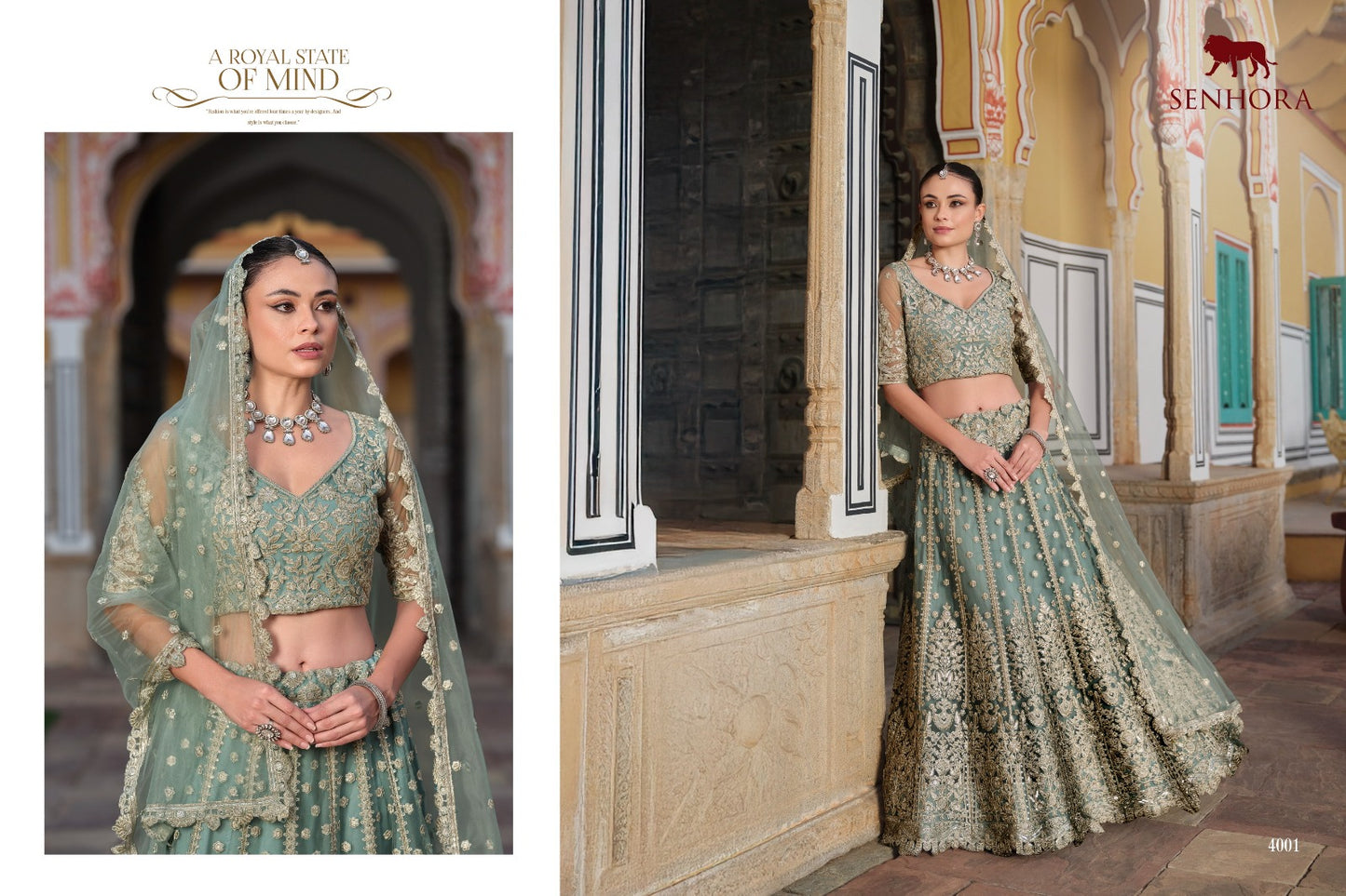 4001 Sangam Senhora Pure Butterfly Net Lehenga Choli