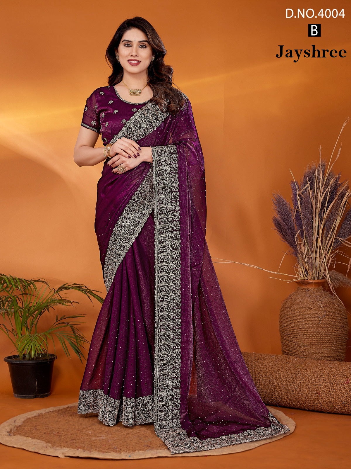 4004B Jayshree Chiffon Sarees