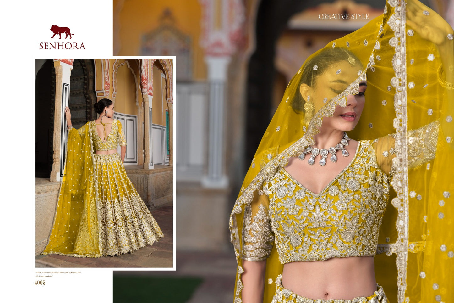 4005 Sangam Senhora Pure Butterfly Net Lehenga Choli