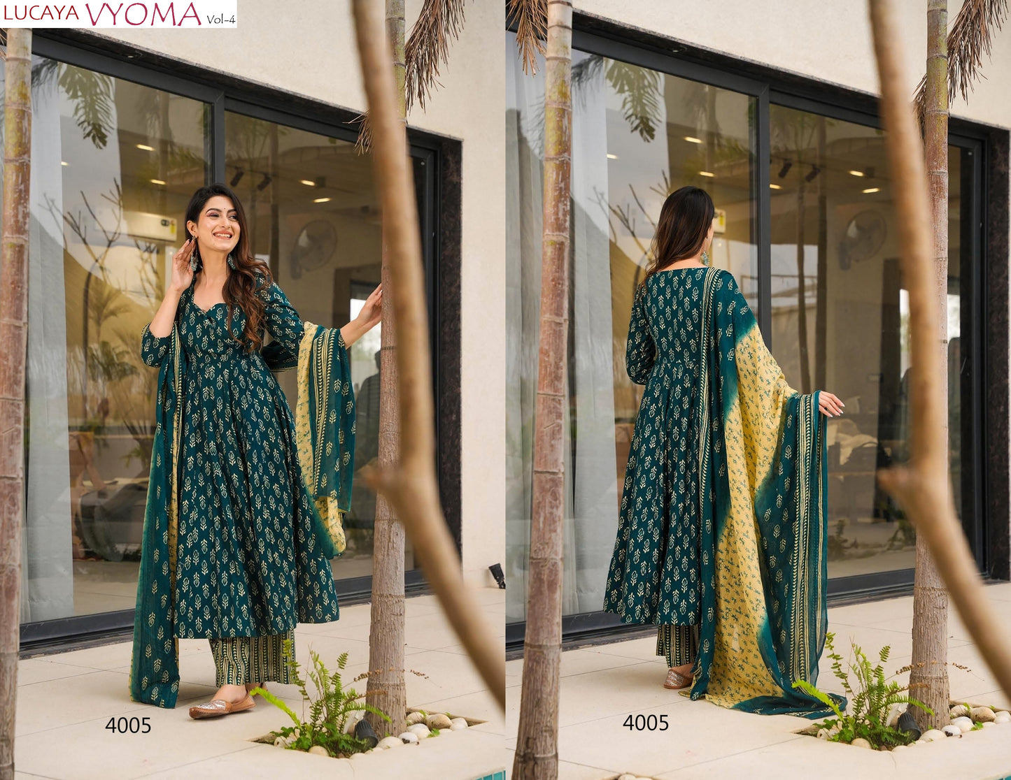 4005 Vyoma Vol 4 Lucaya Muslin Readymade Suits