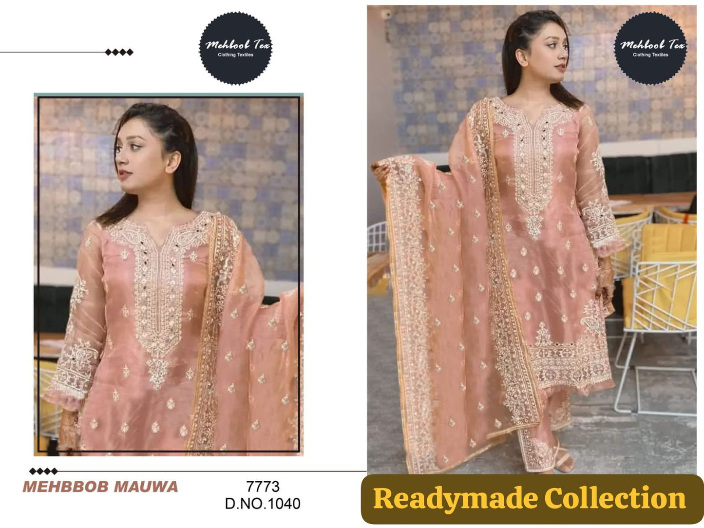 1040 Mehboob Tex Pakistani Readymade Suits