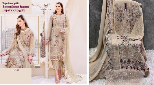 H-141 Hoor Tex Pakistani Salwar Suits