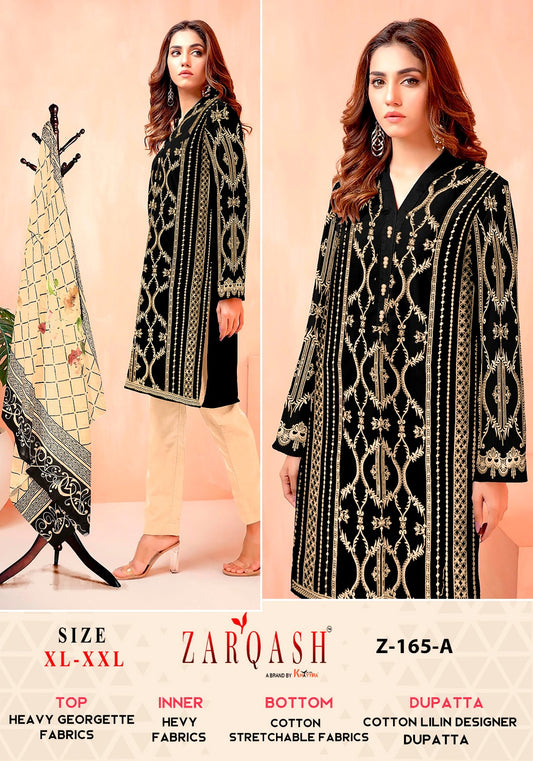 Z-165-A Zarqash Pakistani Readymade Suits
