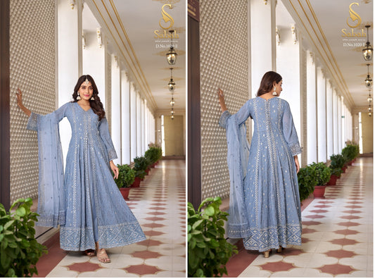 1020E Ruhani Sabah Unstitched Suits