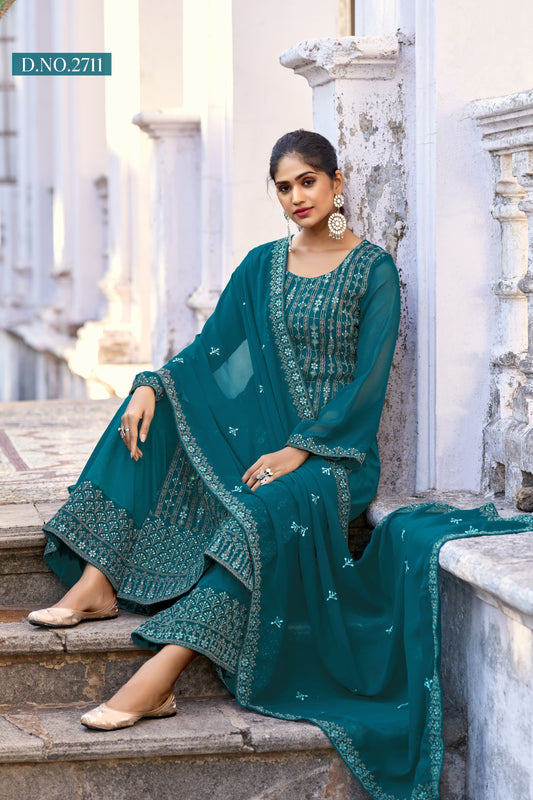 2711 Vol 27 Twisha Unstitched Suits