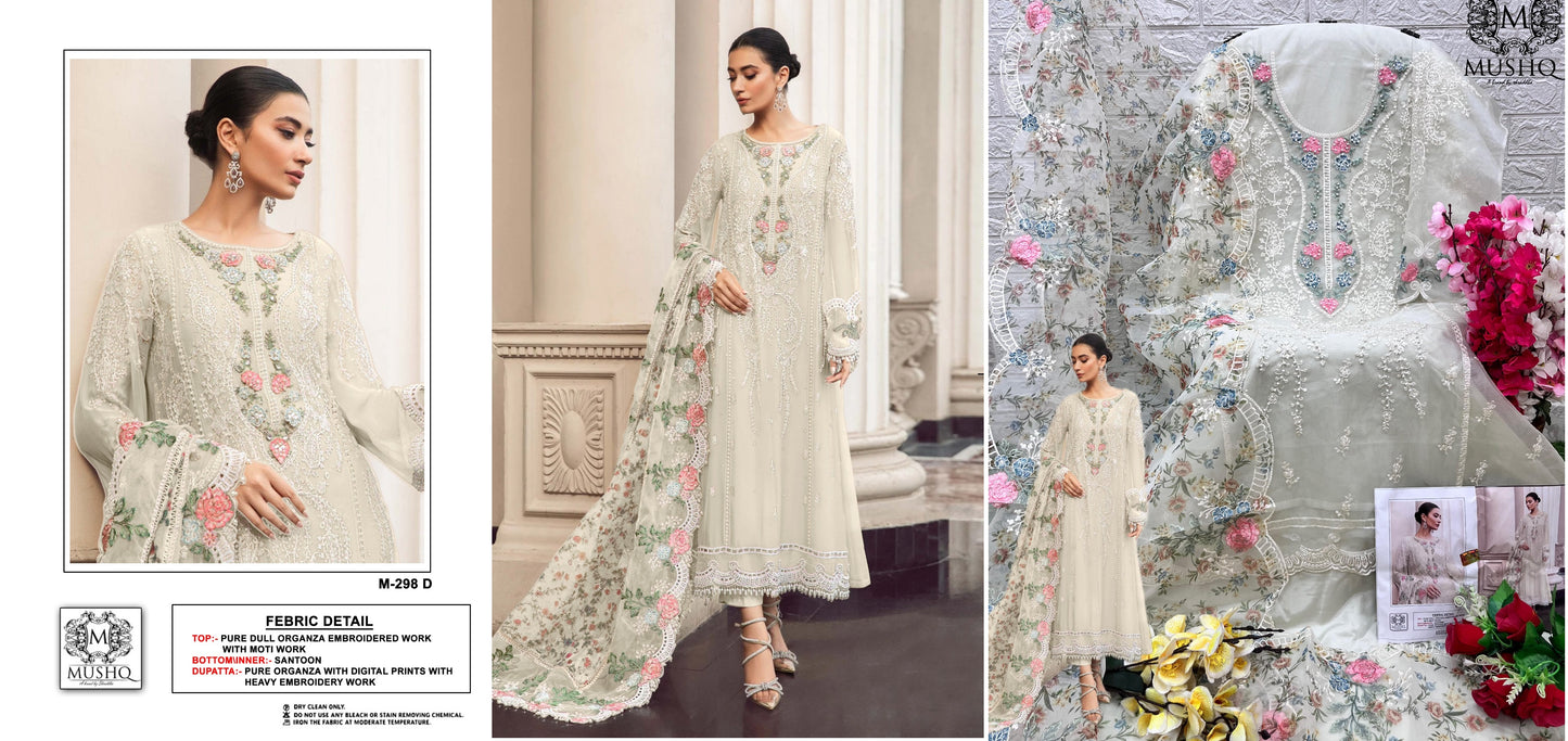 298D Mushq Pakistani Salwar Suits