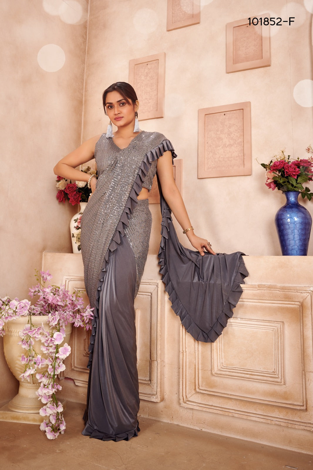 101852F Amoha Ready To Wear Saree