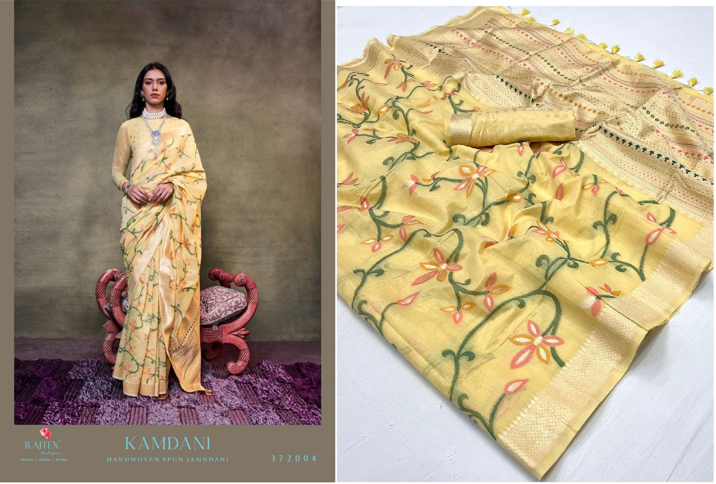 372004 Kamdani Rajtex Sarees