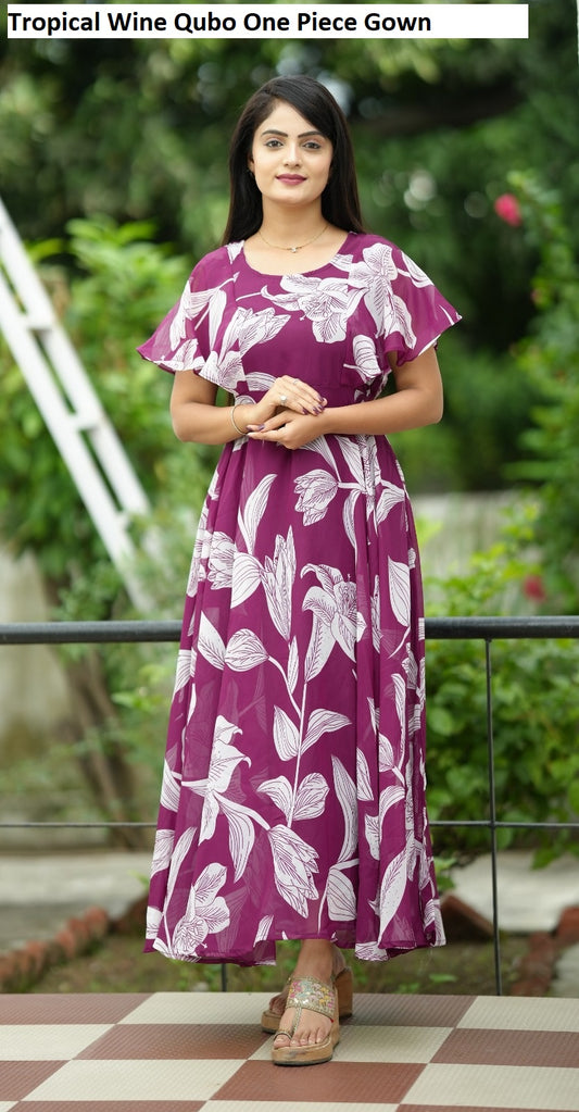 Tropical Wine Qubo One Piece Gown