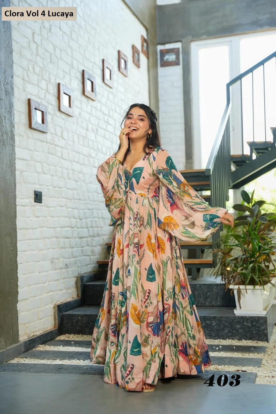 403 Clora Vol 4 Lucaya Anarkali One Piece Gown